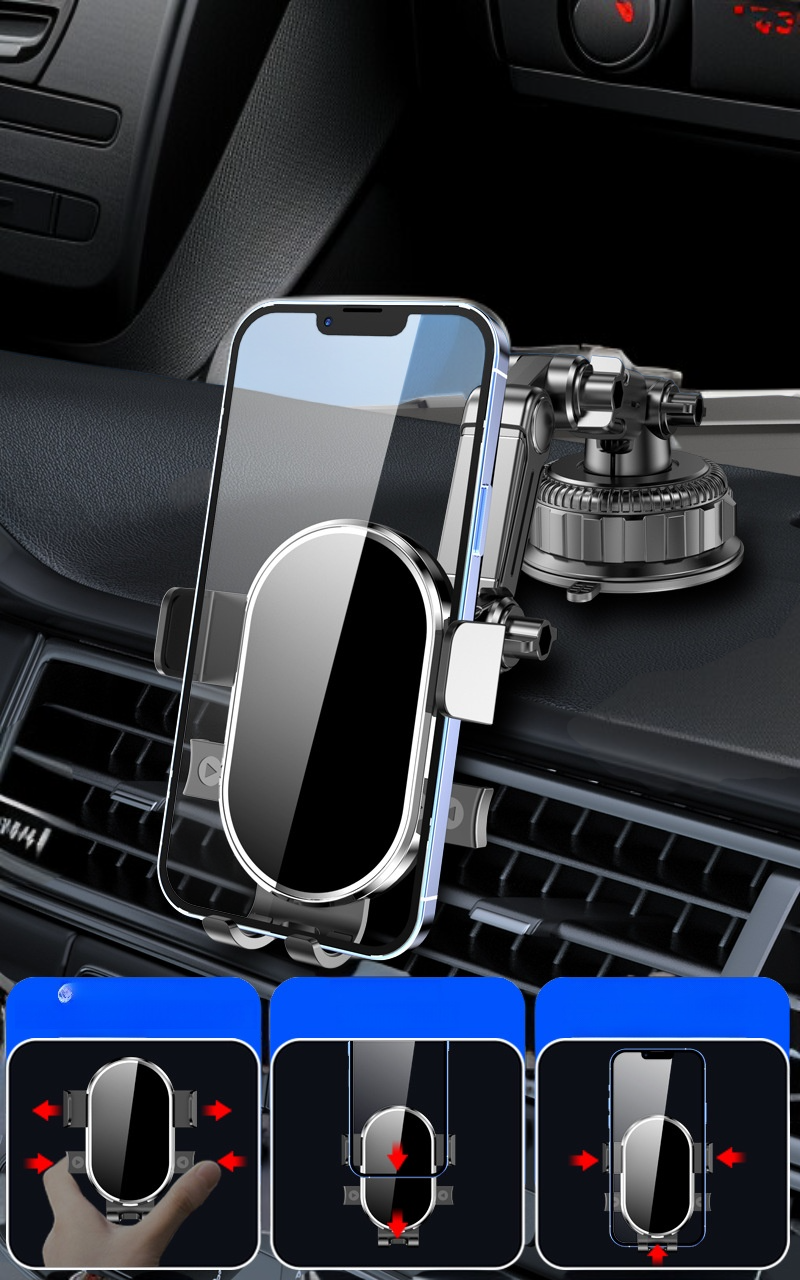 차량용 스마트폰 거치대 사용 예시