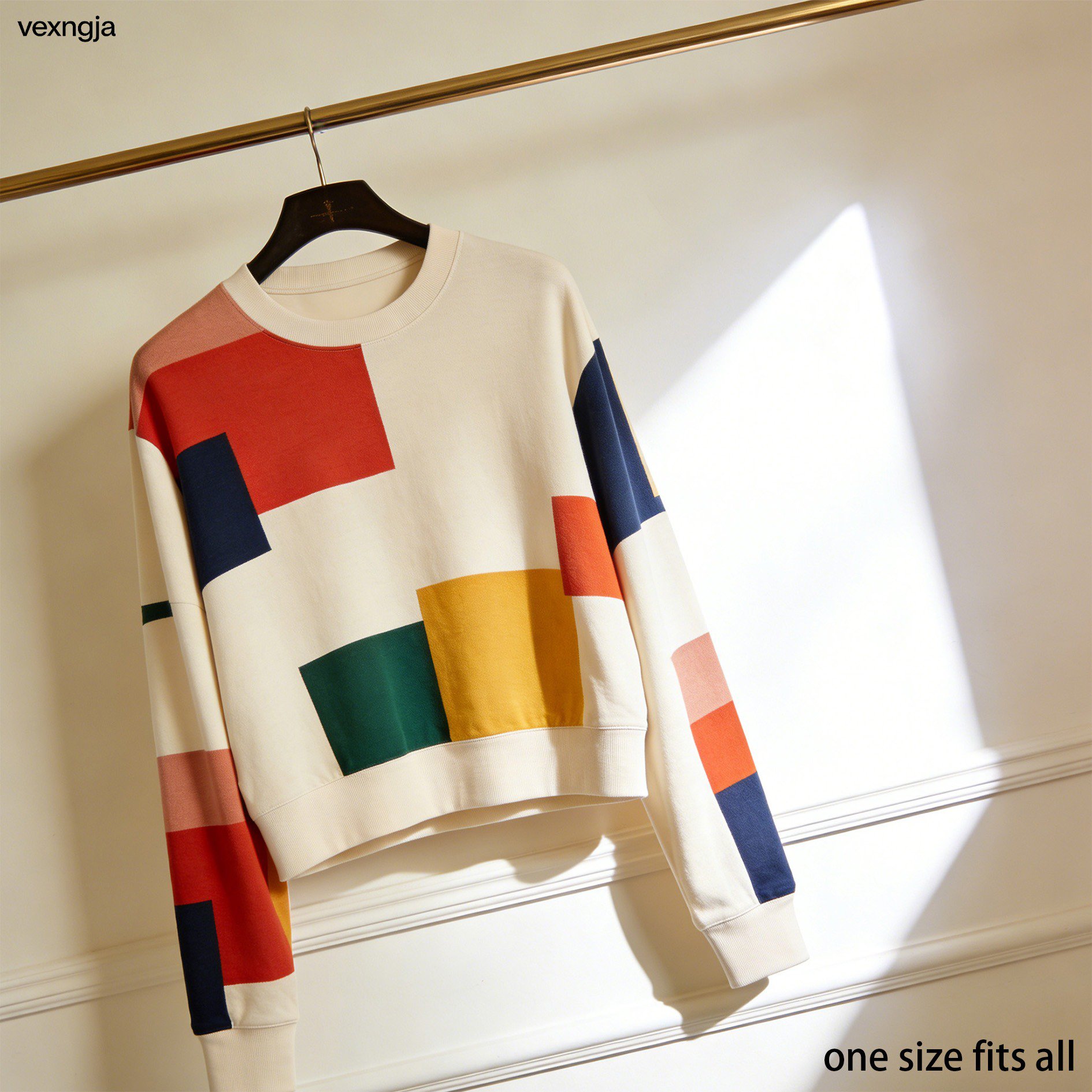 Close-up of fabric texture on Korean loose shirt