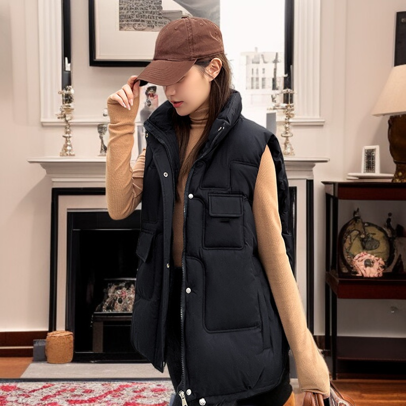 캐주얼 여성 겨울 패딩 조끼