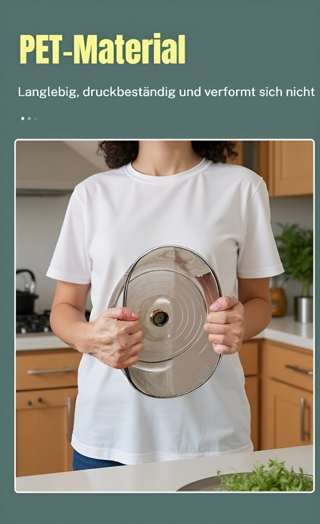 Speisendeckel hält Essen warm