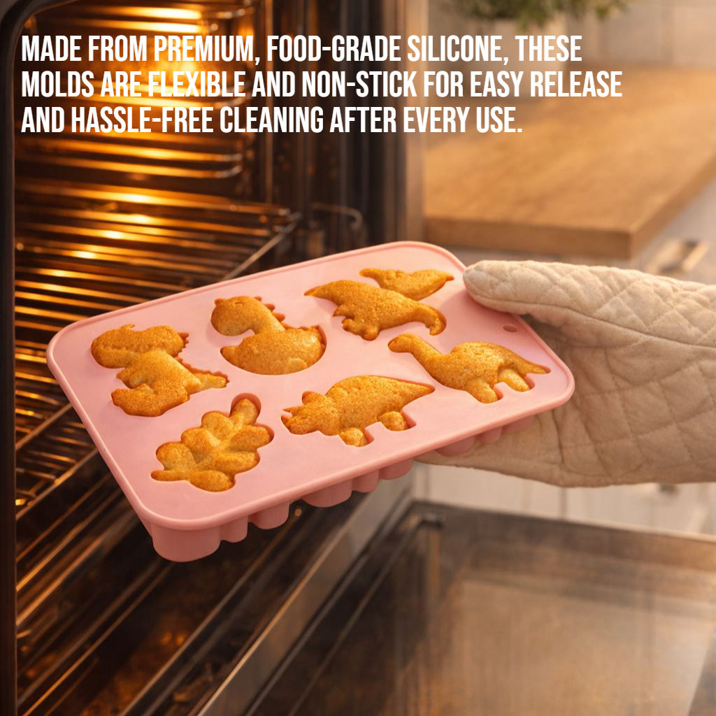 Flexible non-stick silicone mold for making chocolates and gummies