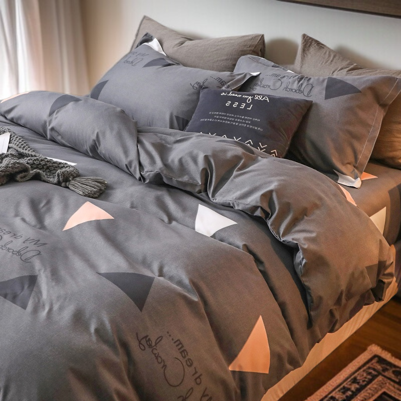 Autumn Quilt Cover Single Piece Three Piece Set Four Piece Set Student Dormitory Bedding