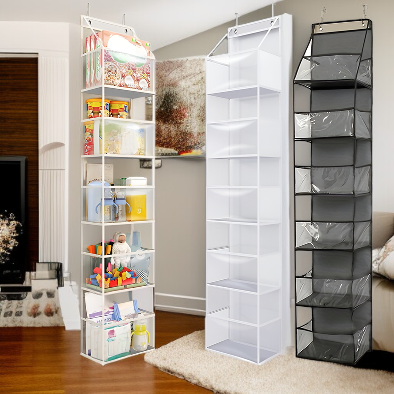 Wall-mounted multifunctional storage bag for clothes and toys