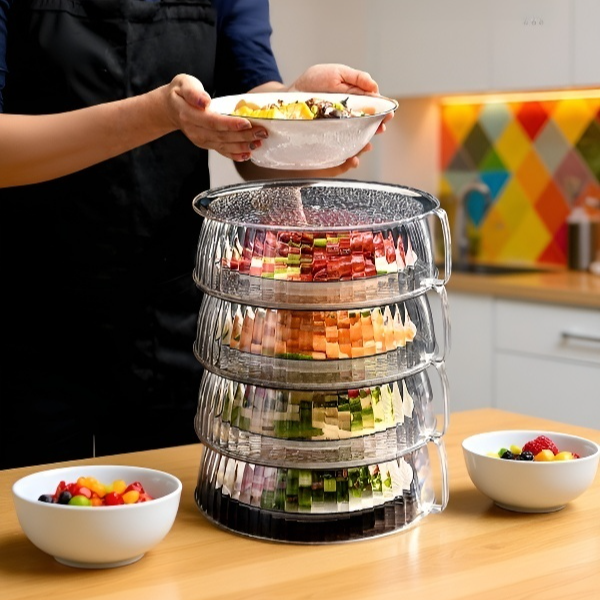 Multifunctional fly-proof and heat-insulating food cover