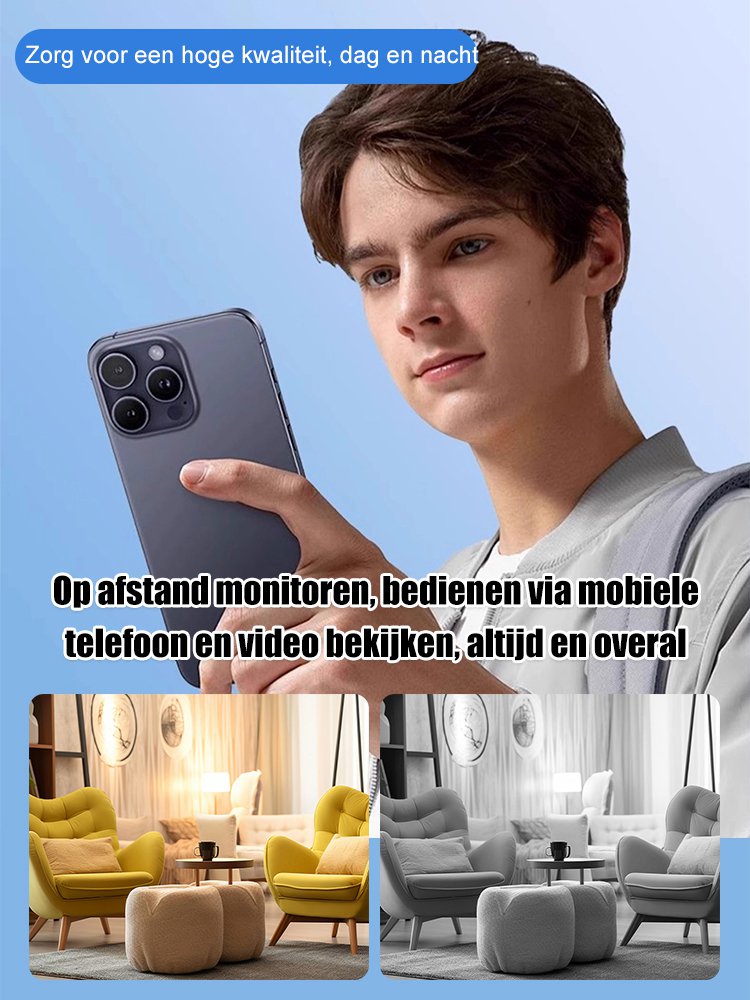 Mini HD-camera zonder blinde vlekken