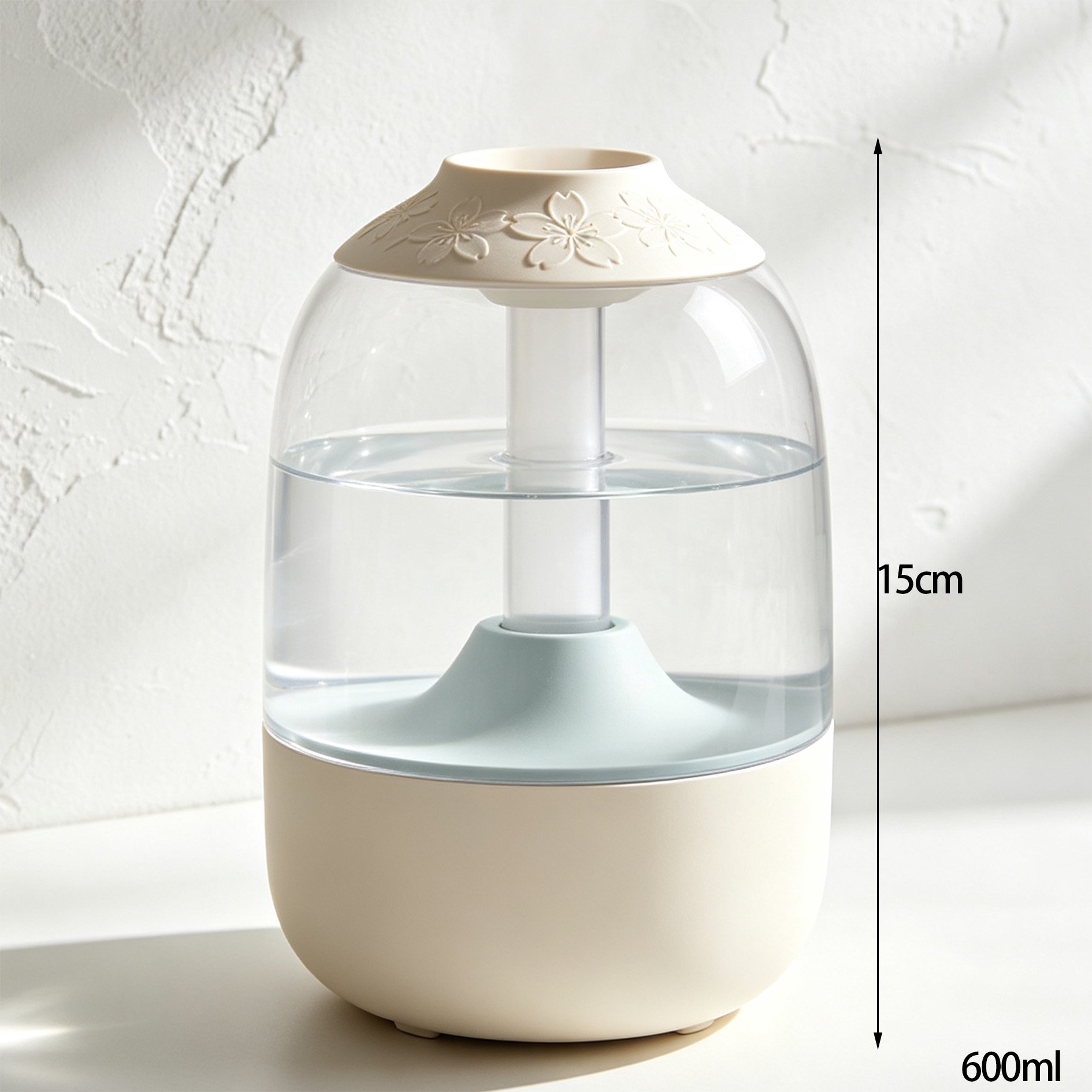 卓上に置かれた桜加湿器の使用イメージ