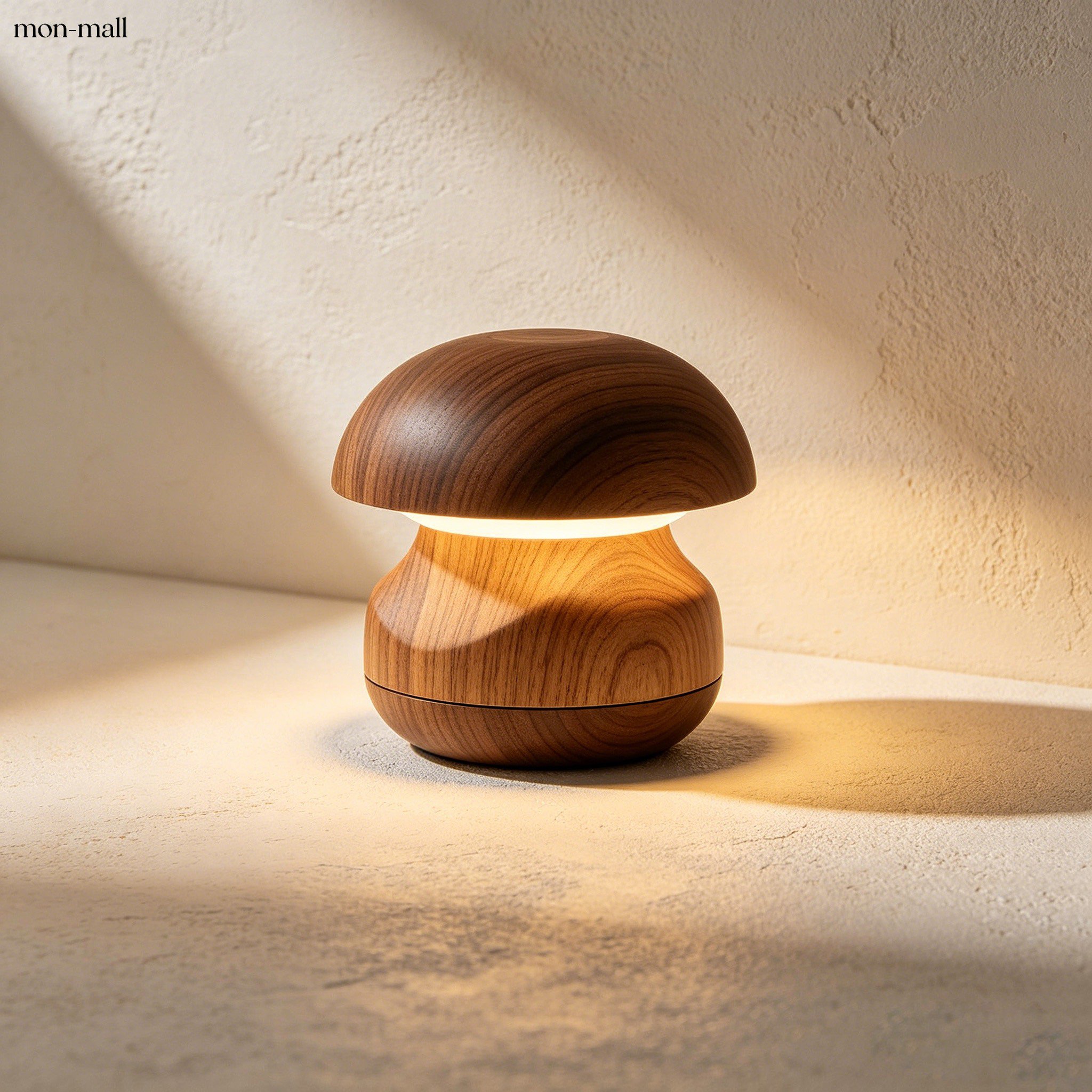 Wood grain touch-sensitive soft light night light