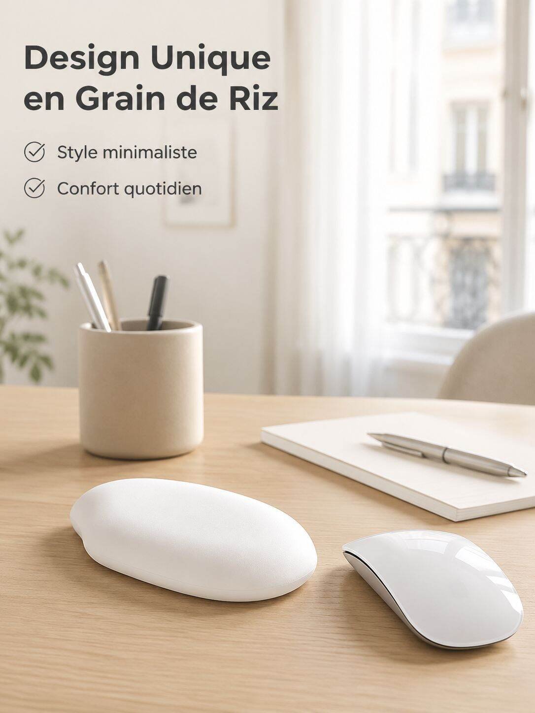Repose-poignet en silicone en forme de riz