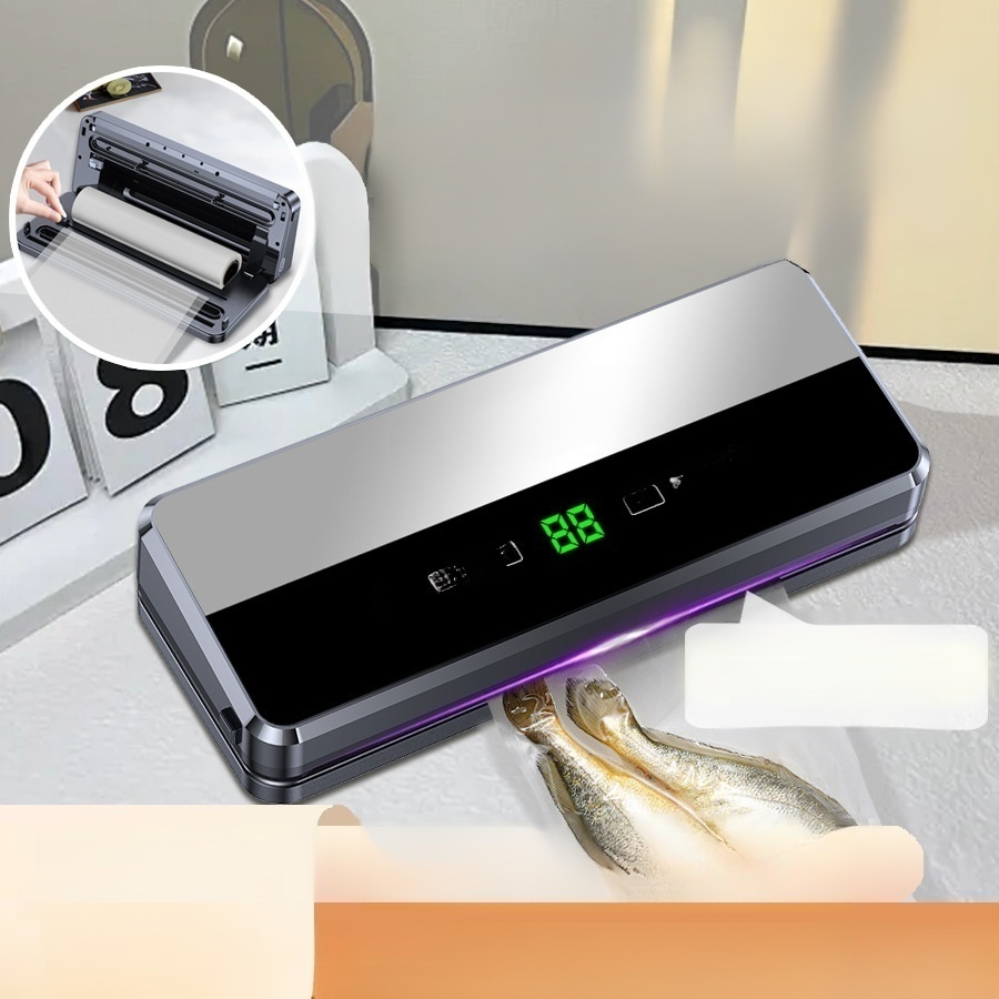 Selladora al vacío con rollo JMY, pequeña máquina de envasado al vacío para el hogar, para conservar