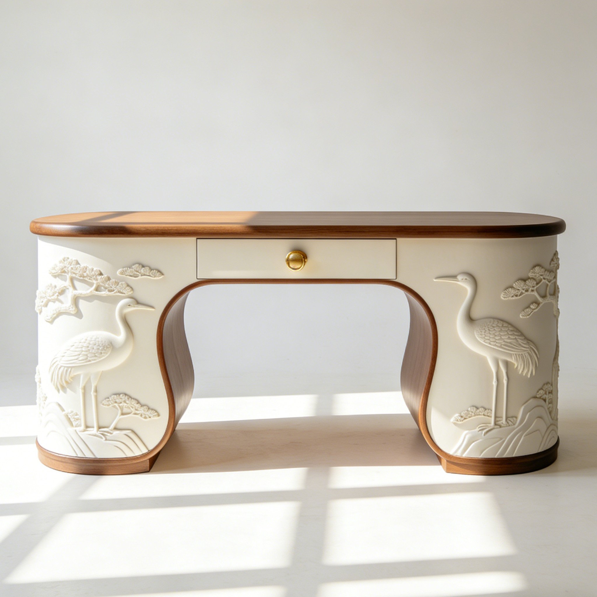 서재 및 사무실 조각 원목 책상