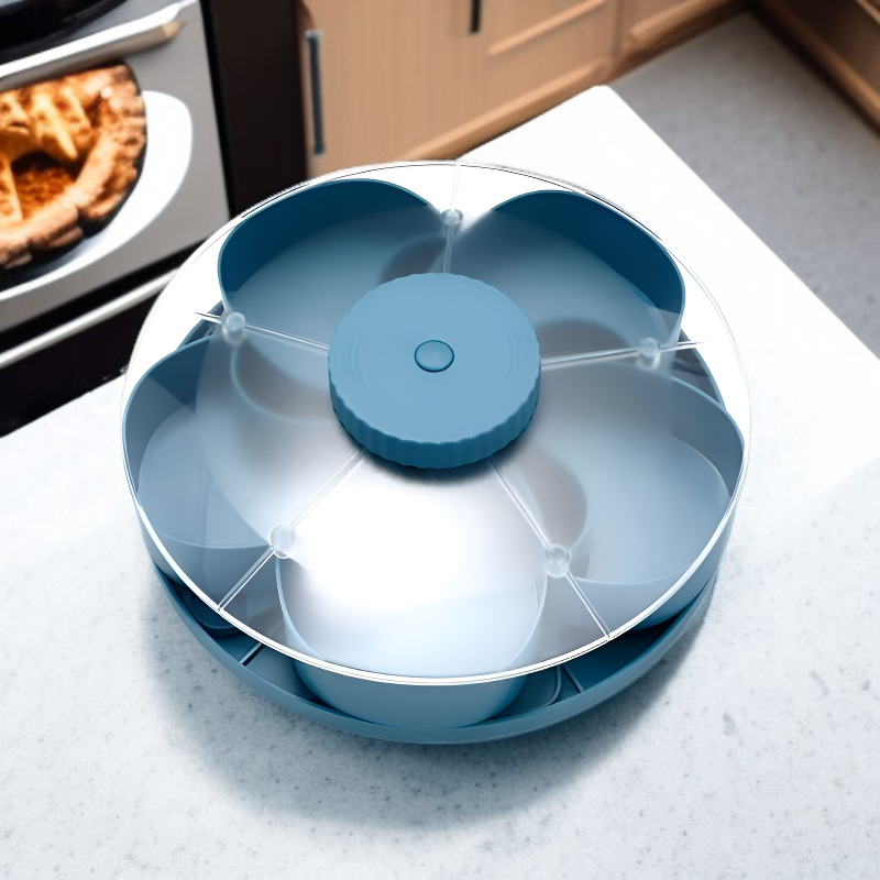 Rotating Divided Snack Tray