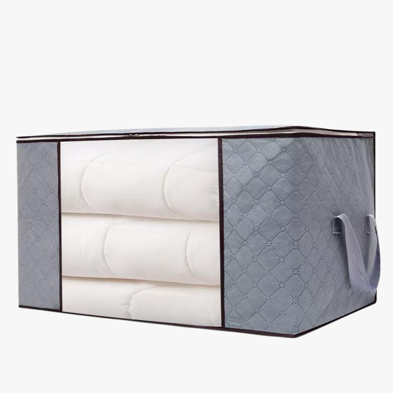 Large capacity quilt storage bag, household clothing organizer, non-woven luggage bag, waterproof an