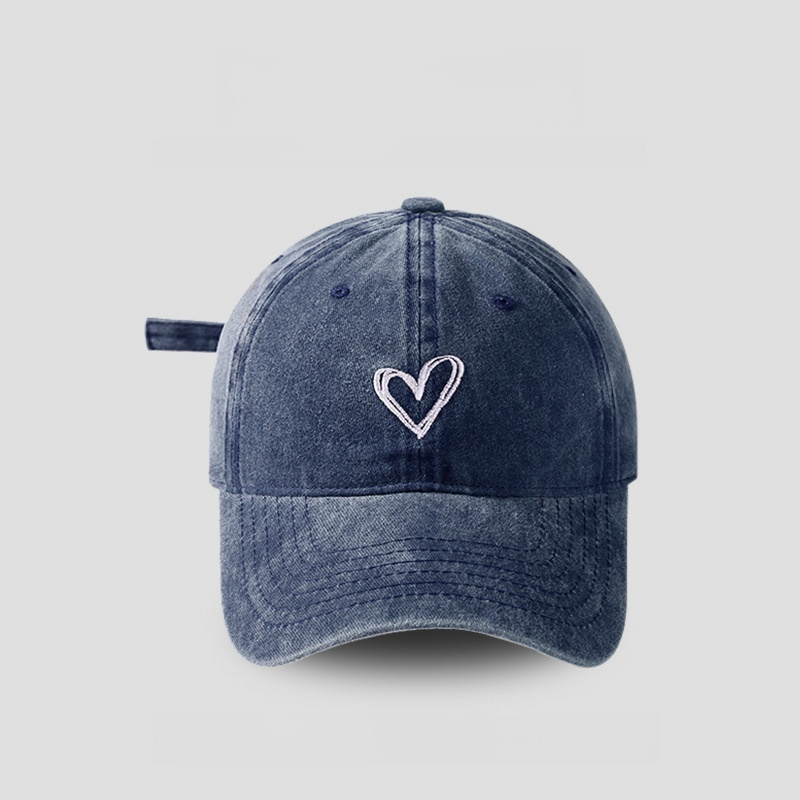 Washed Baseball Cap with Embroidery