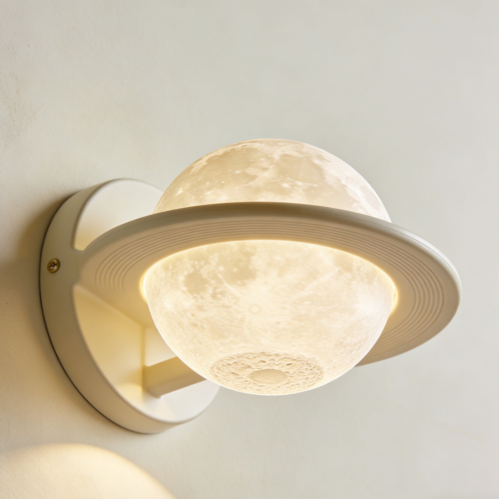 月球造型裝飾燈真實紋理細節