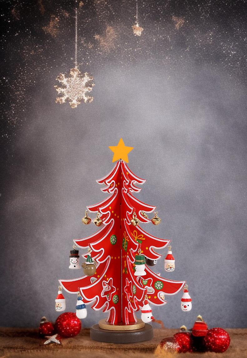 크리스마스 분위기를 연출하는 작은 트리