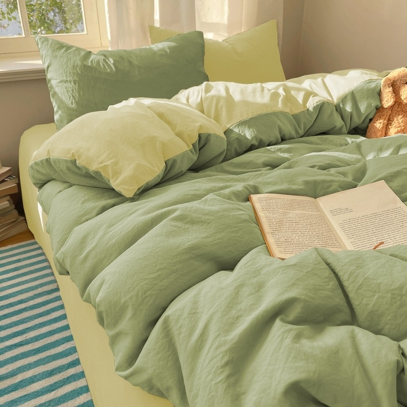 Housse de couette en coton pur, confort visuel pour un sommeil paisible