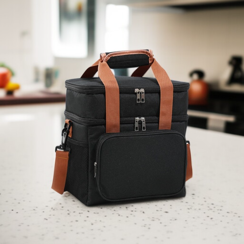 크로스바디 보온 도시락 가방