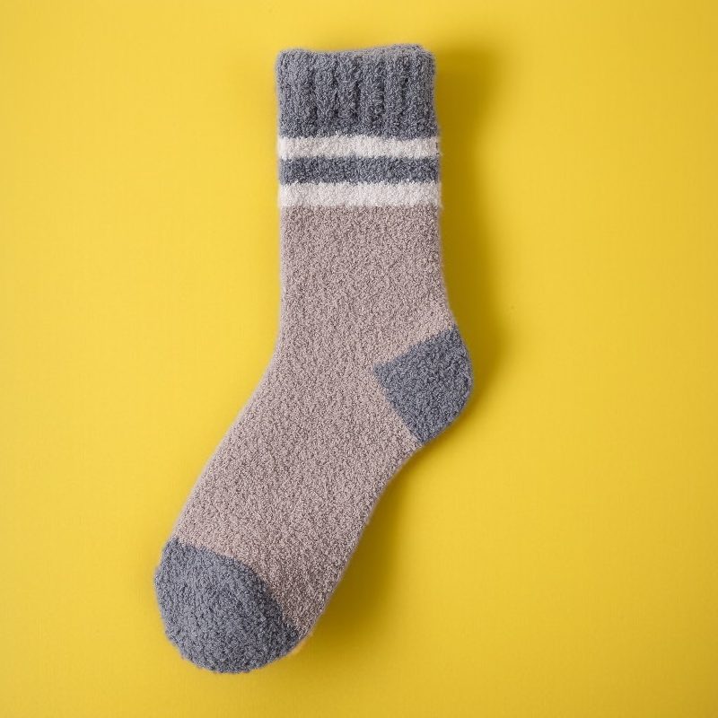 코랄융양말남겨울중목양말