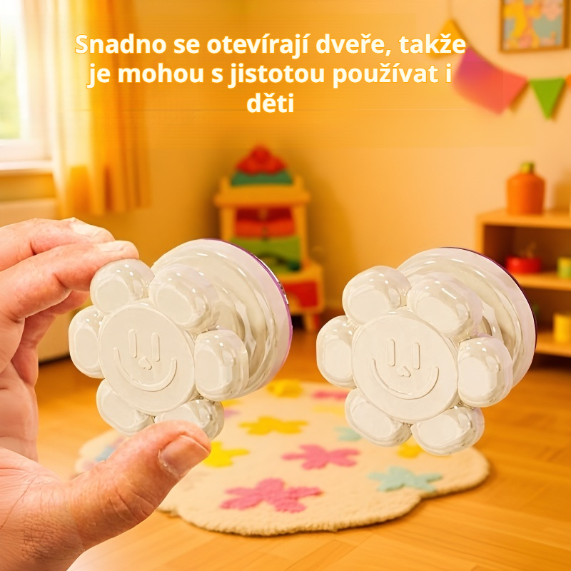 Přísavková rukojeť na skleněné dveře kuchyňské skříňky, bez vrtání