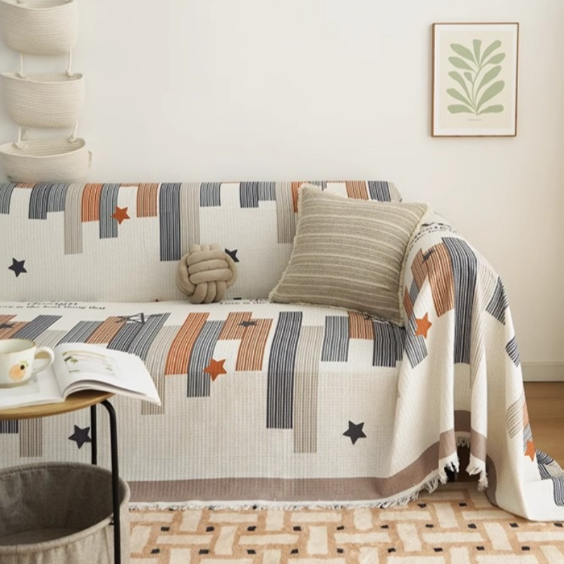 Nordic-Style Sofa Throw