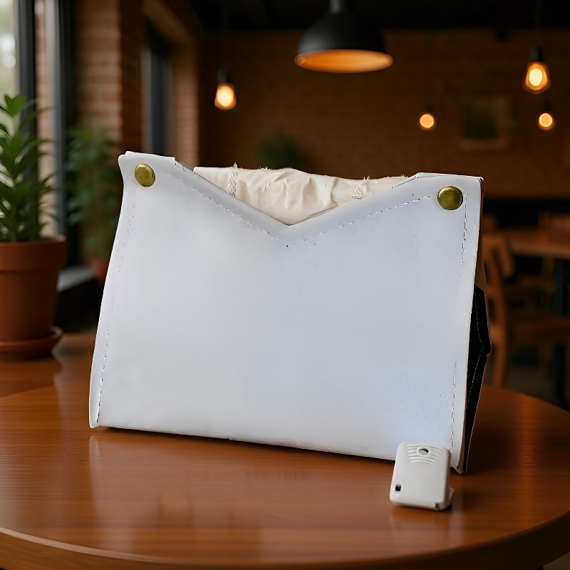 귀여운 반려동물 만화 캐릭터가 그려진 티슈 상자