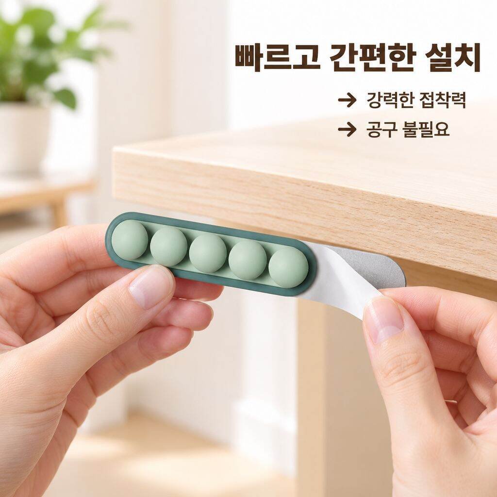 다기능 데스크탑 케이블 정리기 수납 고정 클립 데이터 케이블 충전선 관리 도구