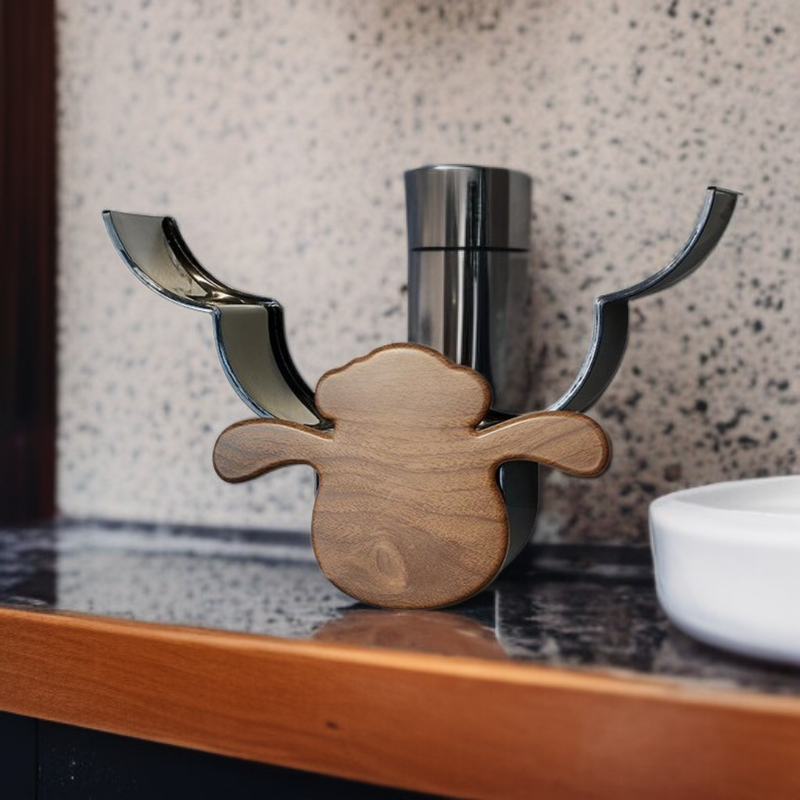 Wall-mounted toilet paper holder, no-drill paper towel rack