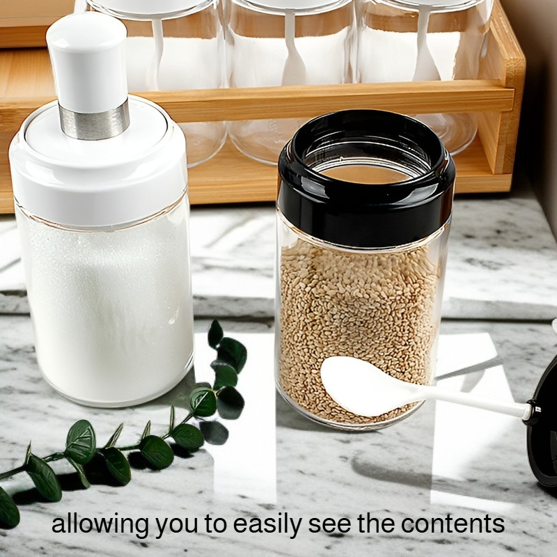 Glass Seasoning Box with Lid