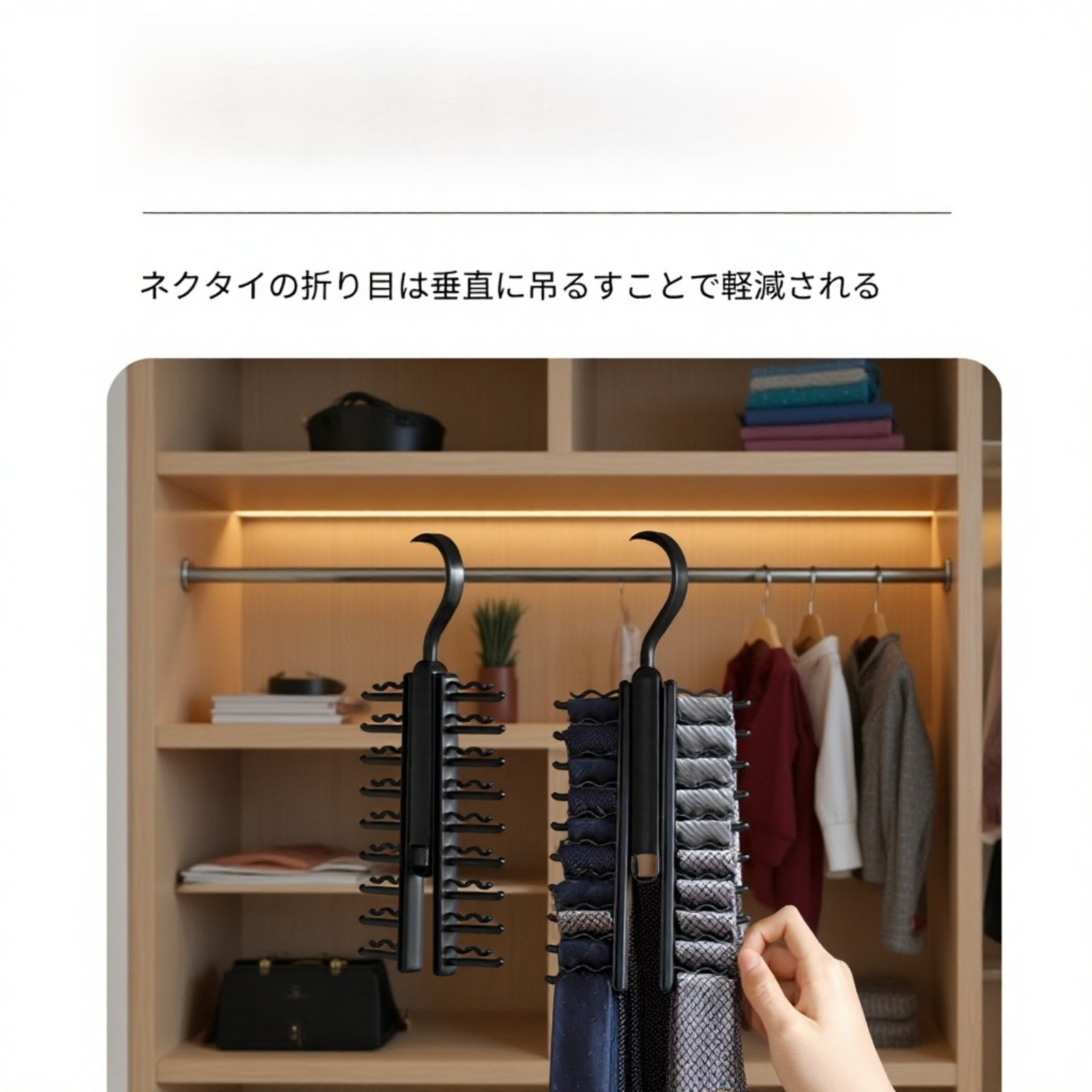 ネクタイ収納ラック ベルトハンガー 多機能収納スタンド