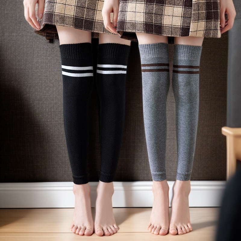 여성 겨울 기모 무릎 보호대 두꺼운 방한 레그워머