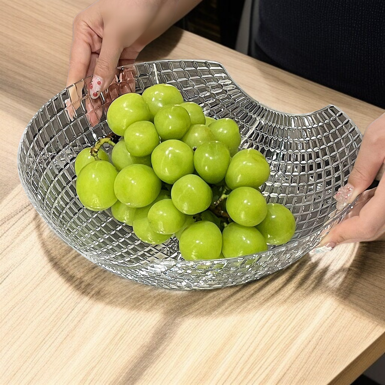 客廳透明高顏值水果盤