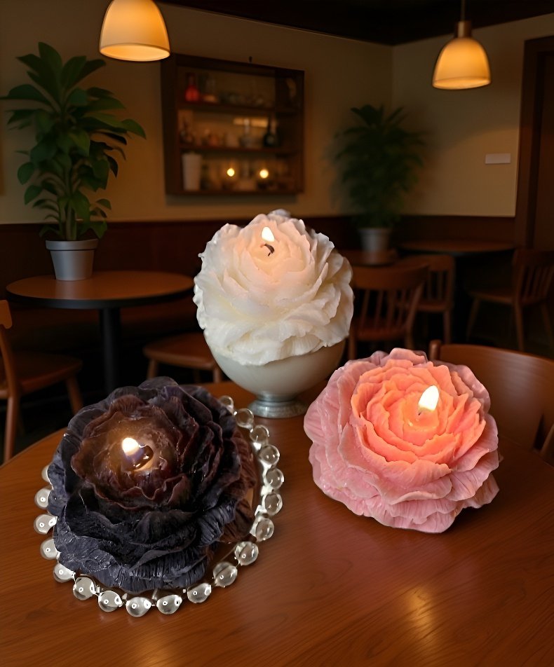 高級感のあるパッケージ入り牡丹キャンドル