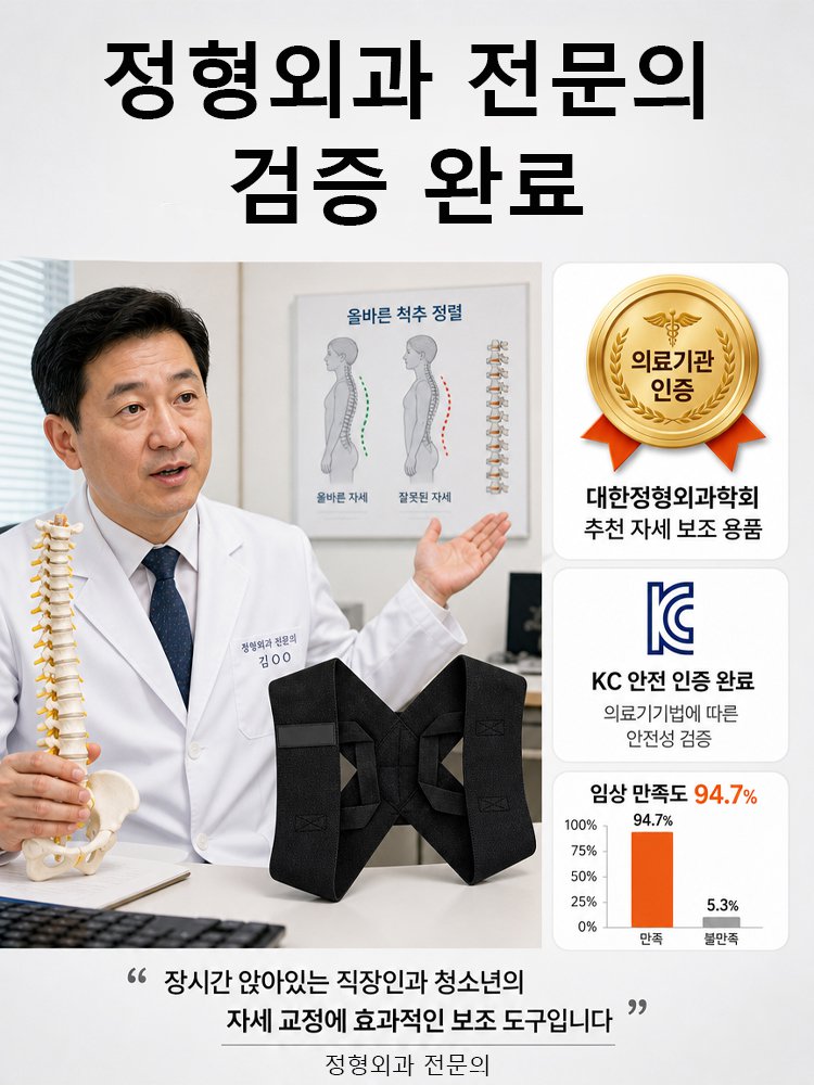 [스타 피트니스] 프리미엄 자세 교정벨트
