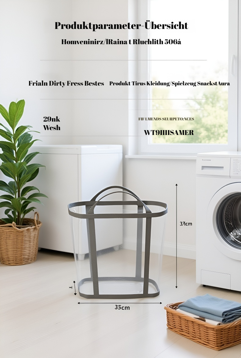 Großer Wäschekorb für Familien und Haushalte