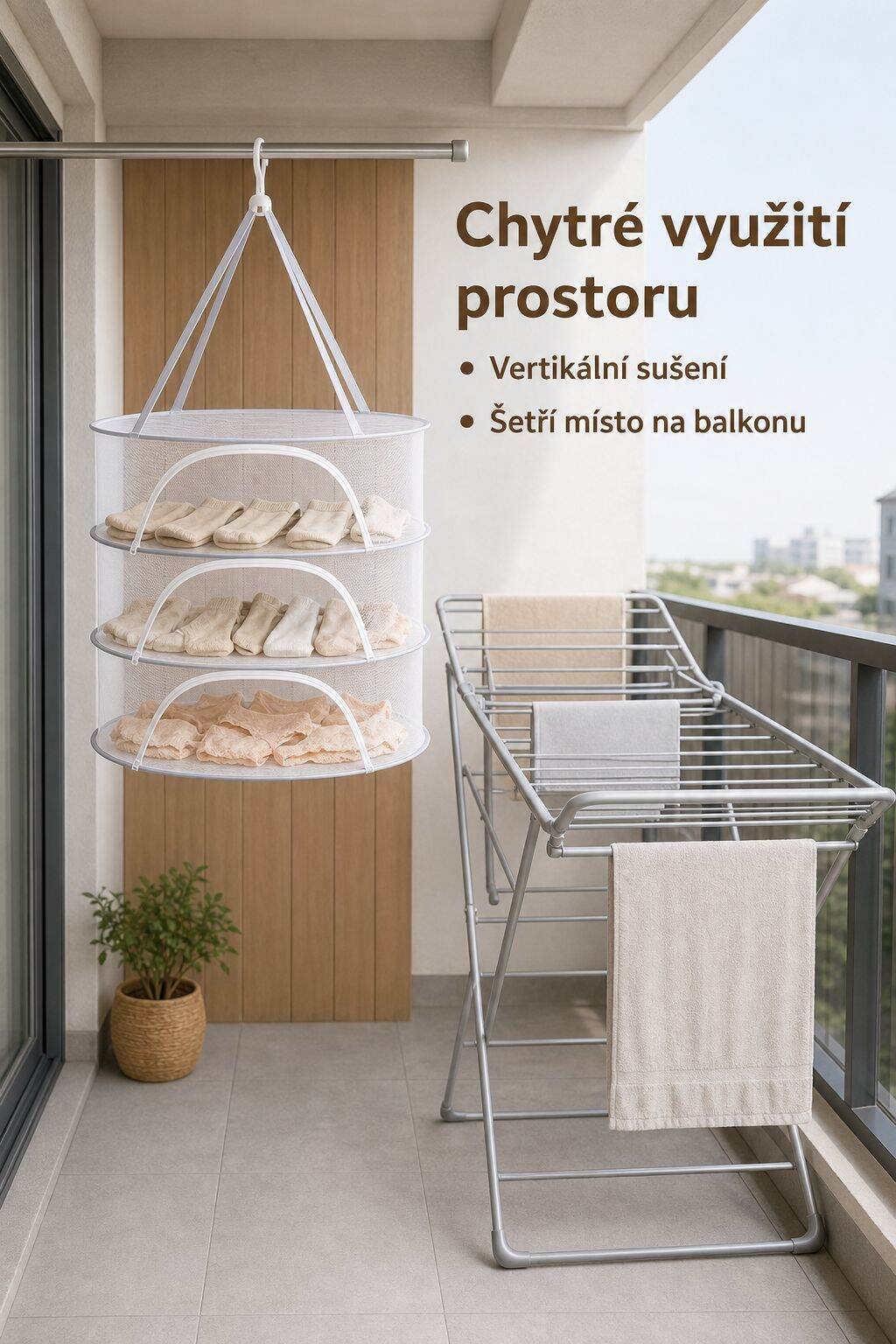 Snadné zavírání koše na prádlo zipem