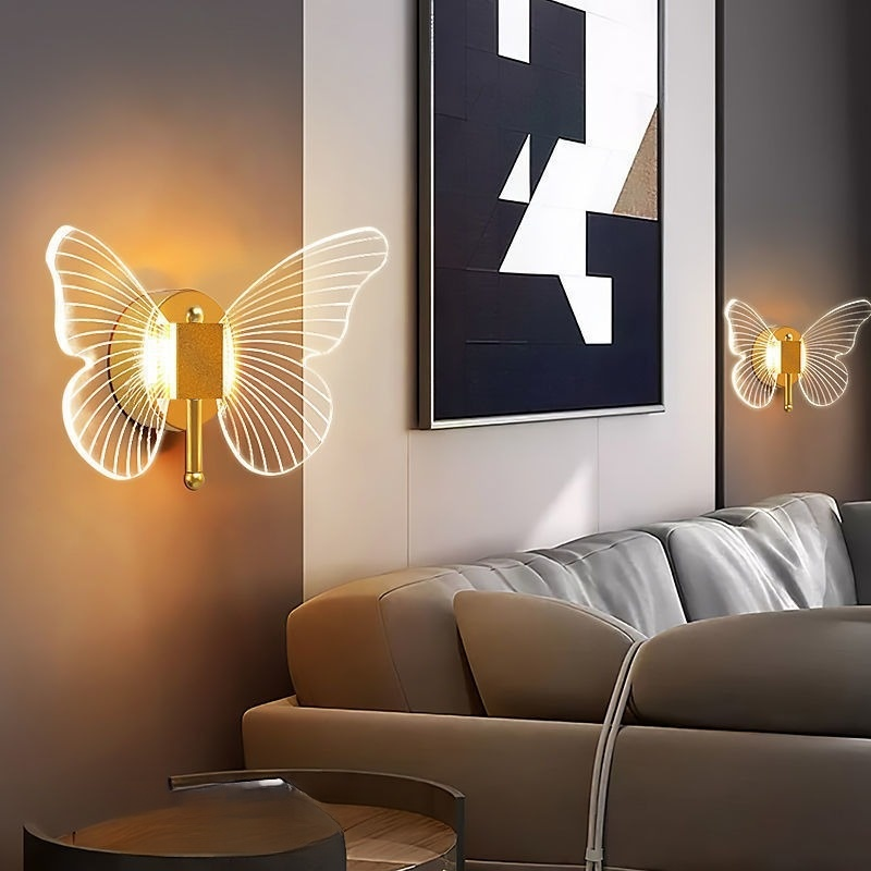 精巧な金属製蝶型室内ランプ