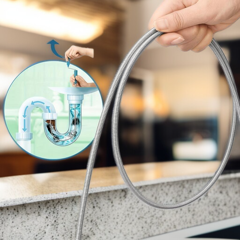 Multifunctional Drain Unclogging Tool for Toilet, Sink and Bathroom