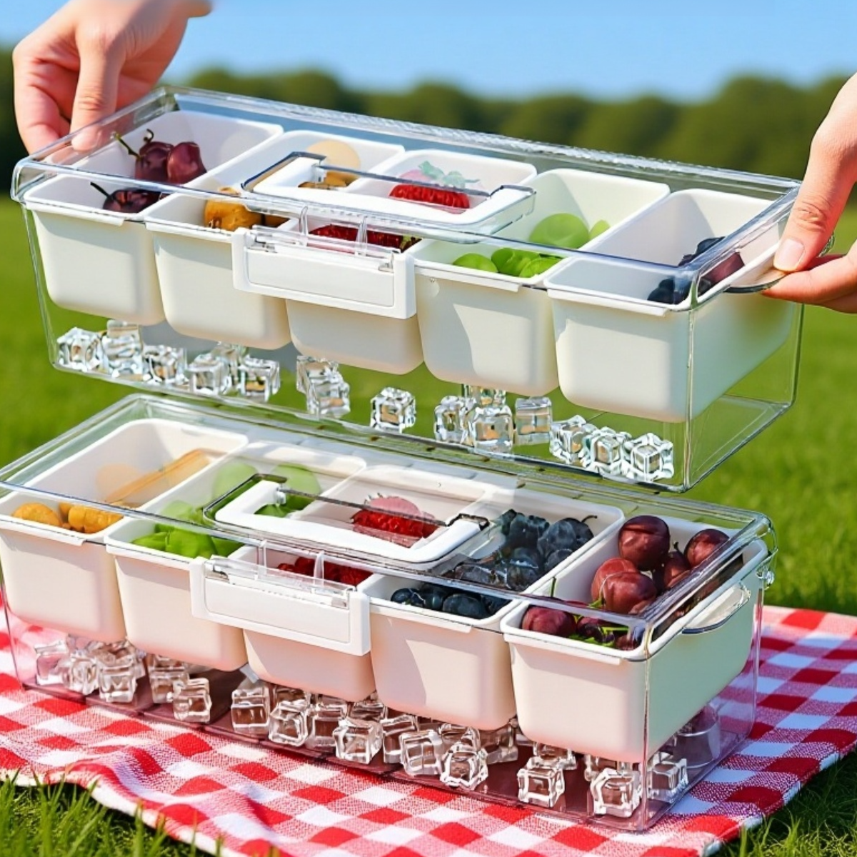 Contenedor portátil para almacenar alimentos