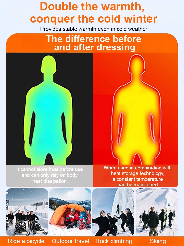 【10-Second Rapid Heating】Winter Smart Electric Heated Hoodie