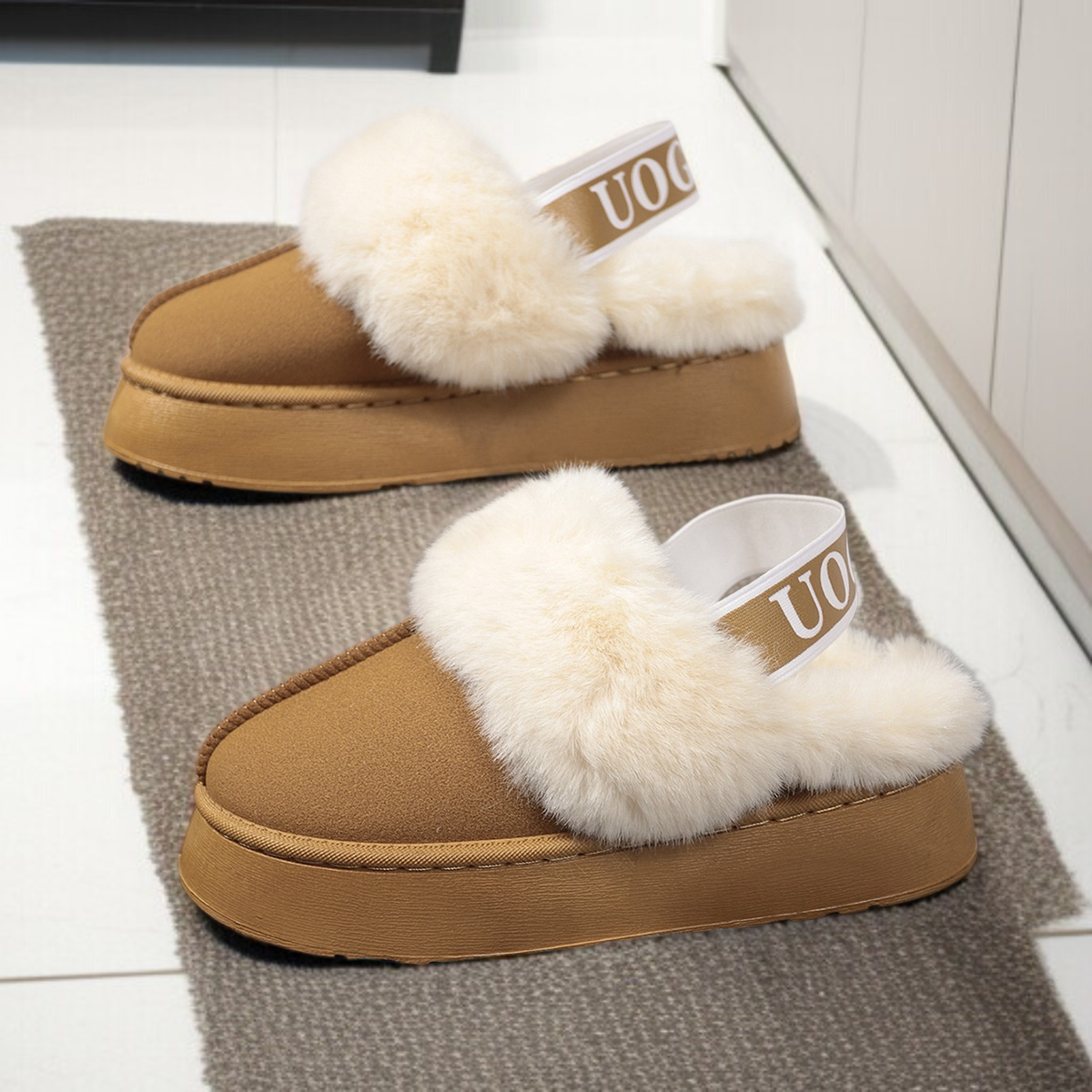 추동 밑창 면화 여성 스노우 부츠 캐주얼 기모 아웃도어 보온