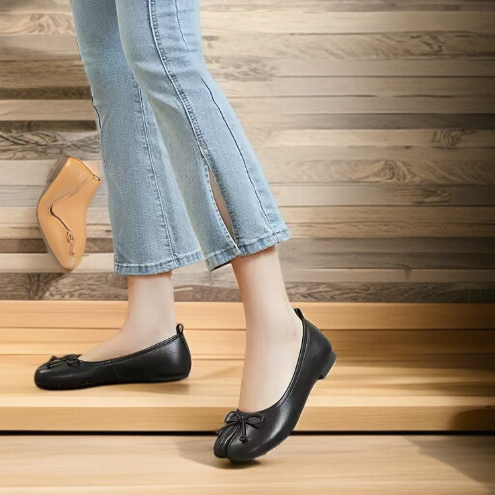 레드 단화 여 플랫 컴포트화 여성 구두 리본 발가락 봄가을 여름 단화