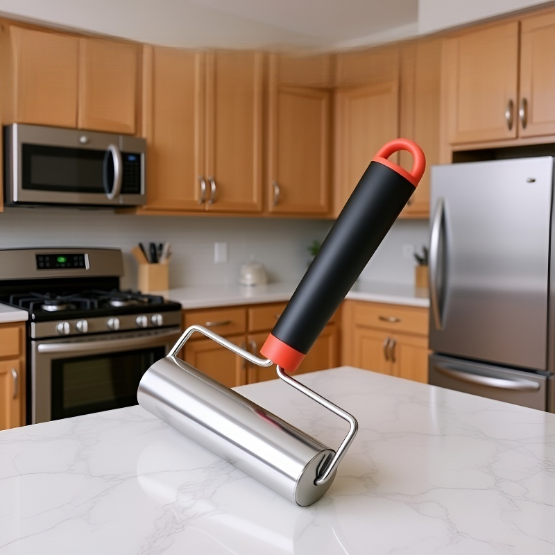 Rodillo ergonómico de acero inoxidable para chefs