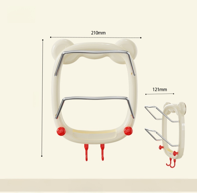 家庭用強力吸盤二層収納ラック