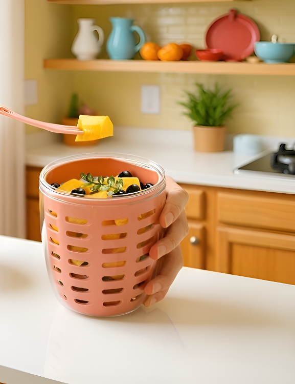 حاوية سلطة محكمة الإغلاق