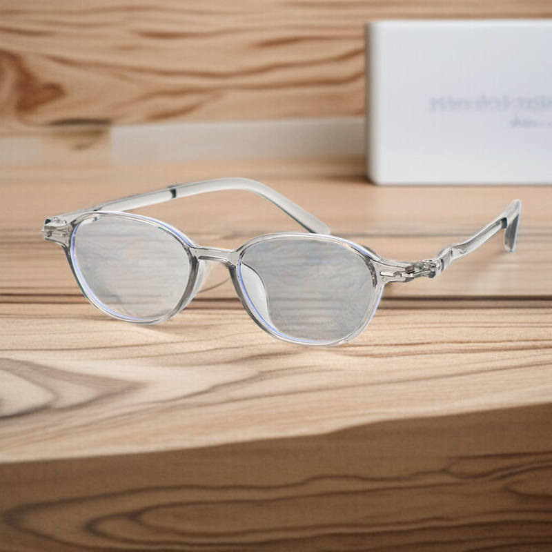 軽量オーバルフレーム老眼鏡・ブルーライト対策