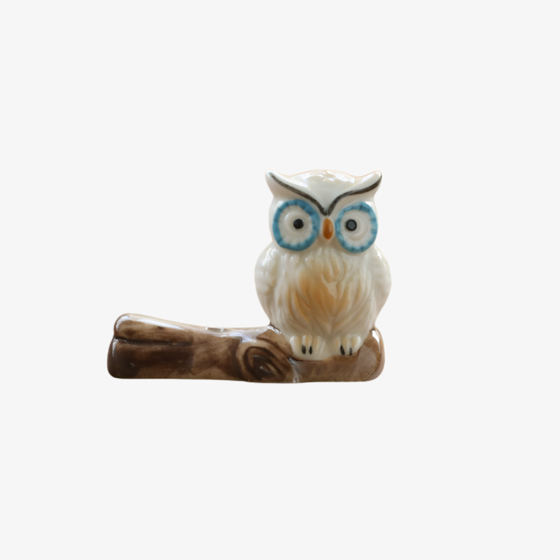 フクロウ鳥のお香スティックミニかわいい携帯用香炉お香ホルダーセラミック装飾品ホームデコレーション