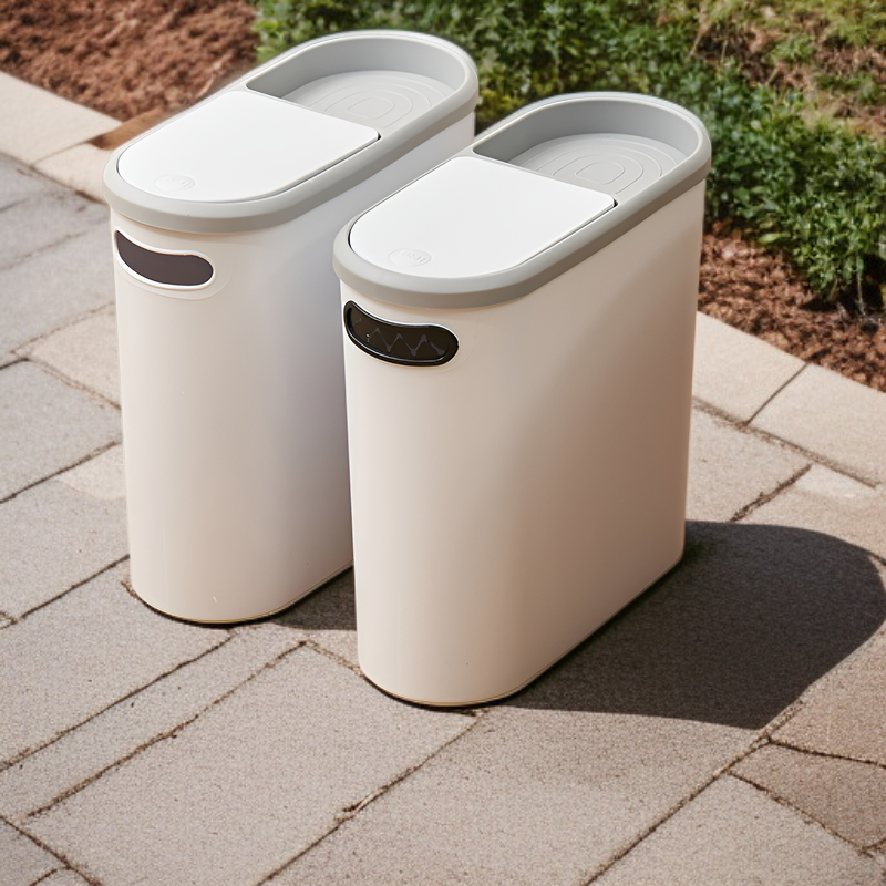  Household Push-Type Covered Garbage Bin for Multiple Rooms
