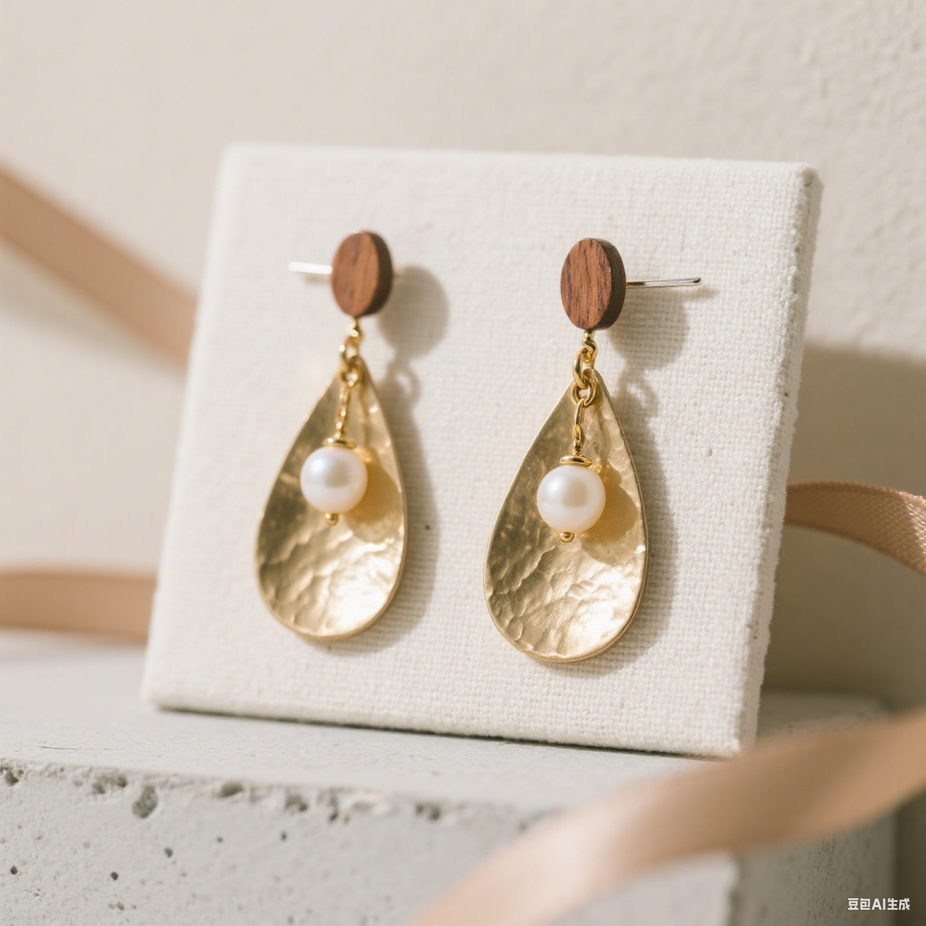 Pendientes de circón con perla natural de agua dulce