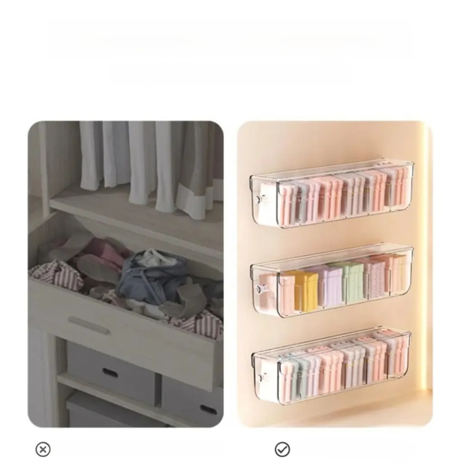 Wall-mounted Clothes and Socks Organizer