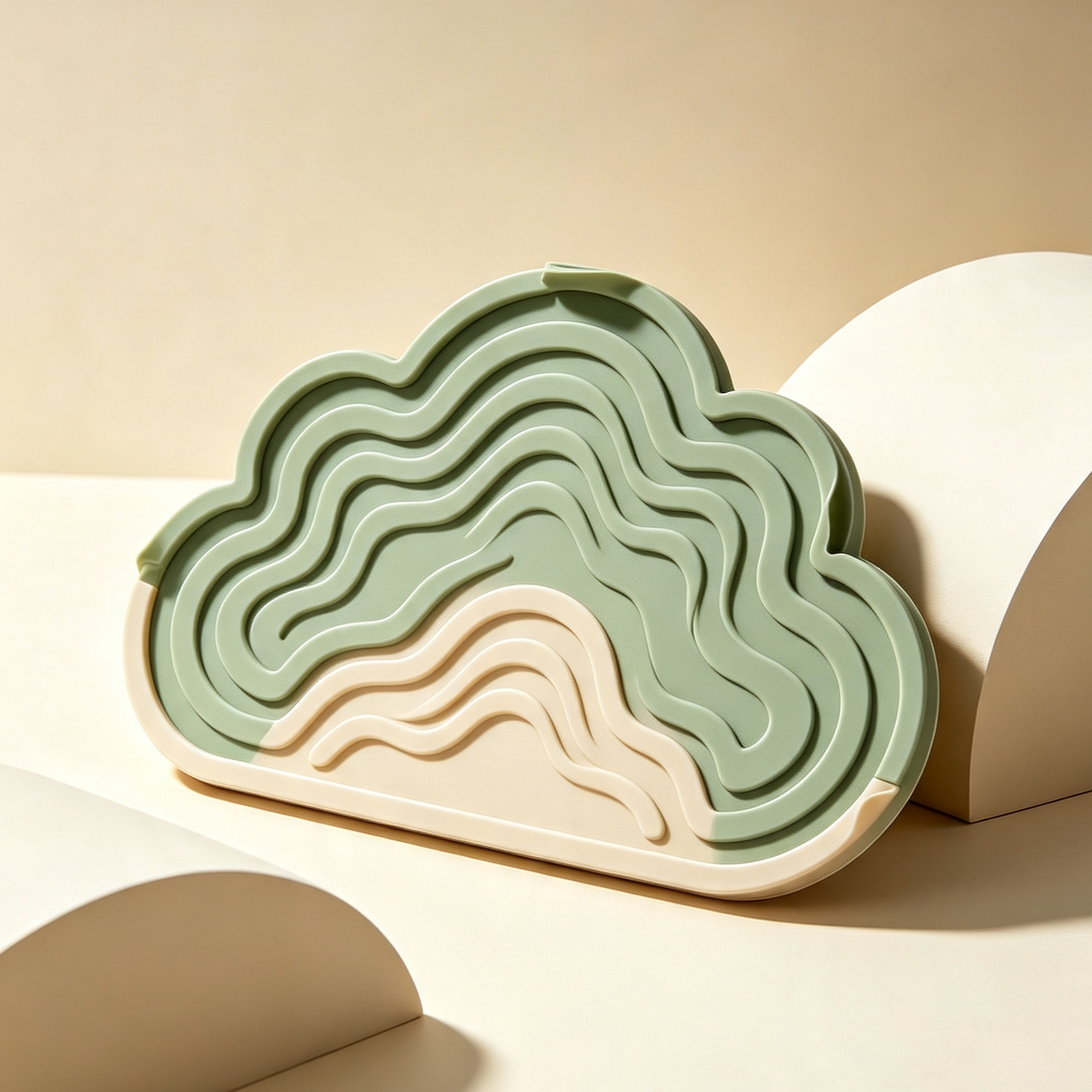 Cloud-shaped silicone heat-insulating coasters  (8 pieces)